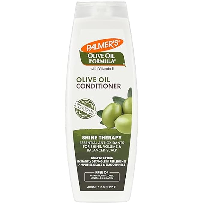 PALMER'S OLIVE OIL FORMULA CONDITIONER,SHINE THERAPY|ESSENTIAL ANTIOXIDANTS FOR SHINE,VOLUME & BALANCE SCALP|INSTANTLY DETANGLES & REPLENISHES|NO SULFATE, PARABEN,PHTHALATES,MINERAL OIL&GLUTEN|13.5 OZ - Image 1